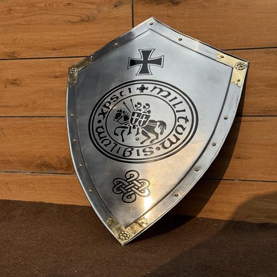 71.12 cm Templar Knight Shield Medieval Knight Armor Crusader Shield Battle Knight Heater Shield Best Gift