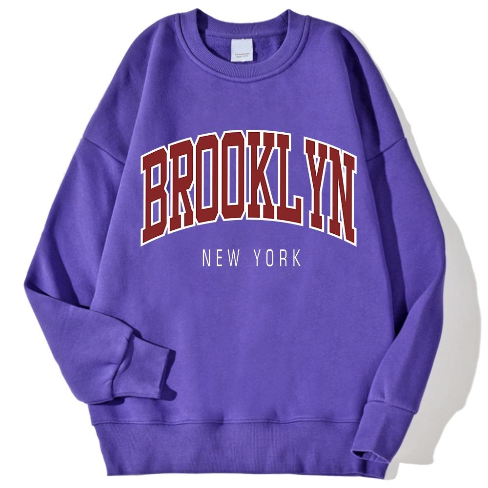 Brooklyn New York Printed Hoodies Women Colorful Clothes Basic Trend Sweatshirt Tops Be Durable Harajuku Hoodie Womens