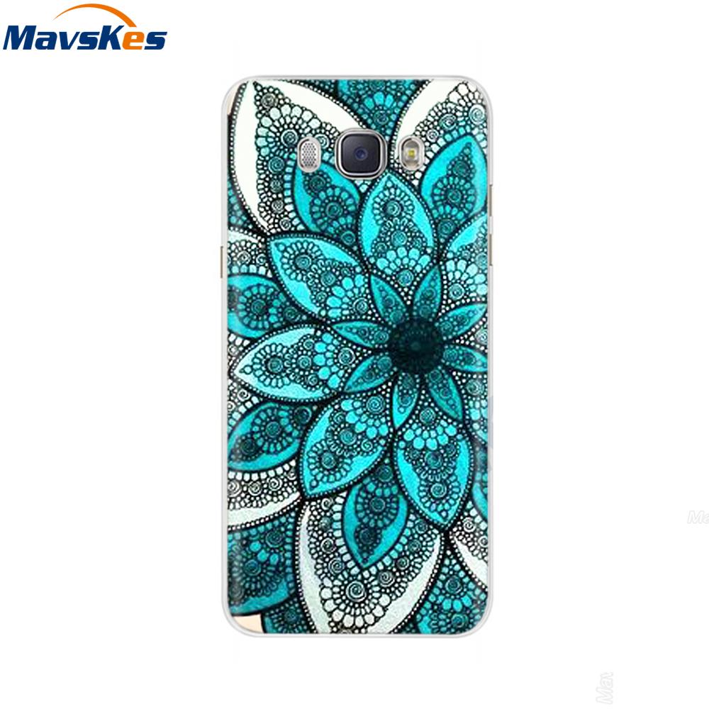 For Samsung J7 2016 Case Print Flower Soft Silicone Back Cover For Samsung J7 2016 TPU Phone Case For Samsung Galaxy J7 2016