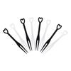 100Pcs/Bag Fruit Fork Mini Clear Plastic Forks Home Dining Food Cake Fruit Fork