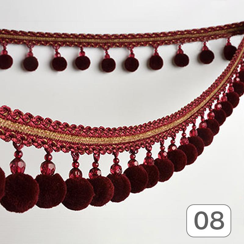 1 метр помпон шарик бахрома вышивка лента кисточка край отделка шторы подушки обивка бахрома шитье декор своими руками принадлежности 1M