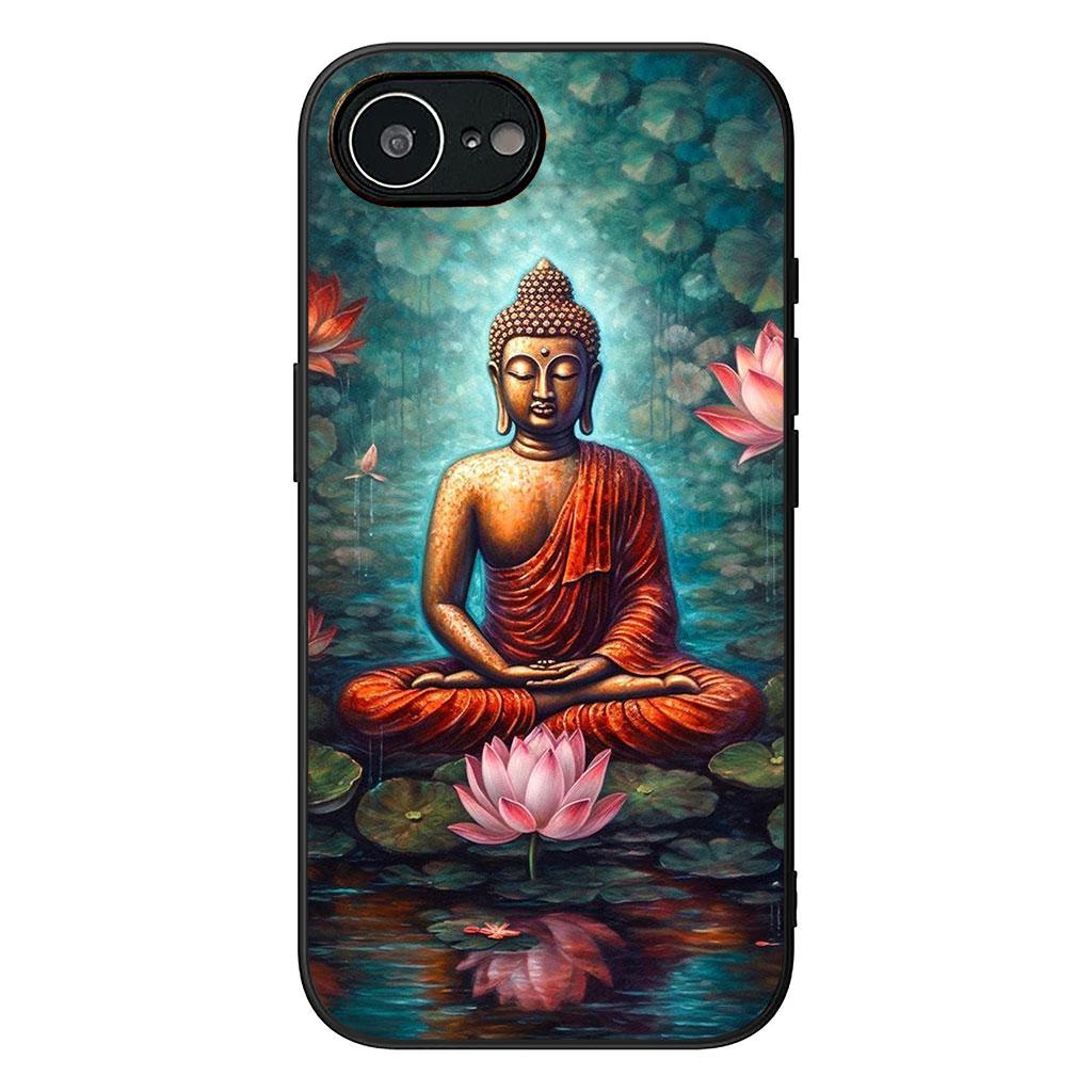 Cover for Xiaomi Redmi Note 15 11 9 10 Pro Plus A5 9A 9T 10A 10C 9C NFC 15C 8T Phone Case Lord Figure Buddha Lotus