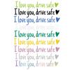 Universal Auto Car Sticker Non Fading Fashion Waterproof Letters  I Love You Racing Stickers Rear View Mirror Decor Decal