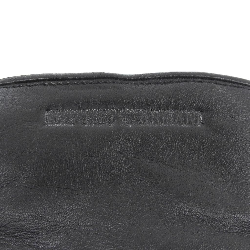 Pristine EMPORIO ARMANI gloves 624136 leather gloves black Lamb leather mens S Used