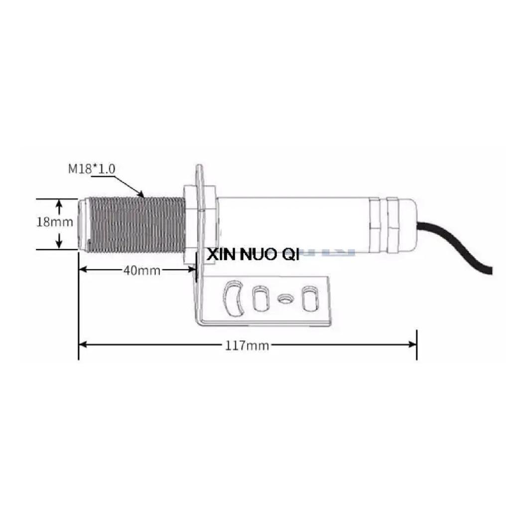 Industrial Non-contact Online Infrared Thermodetector Probe High Temperature Infrared Temperature Sensor Transmitter 4-20ma
