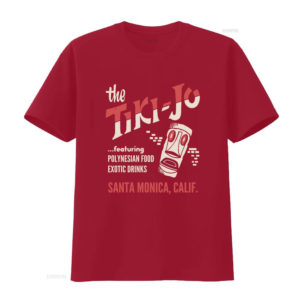 The Tiki Jo Santa Monica California Vintage Bar T Shirt Polynesian Food Exotic Drinks Design vintage Washed graphic