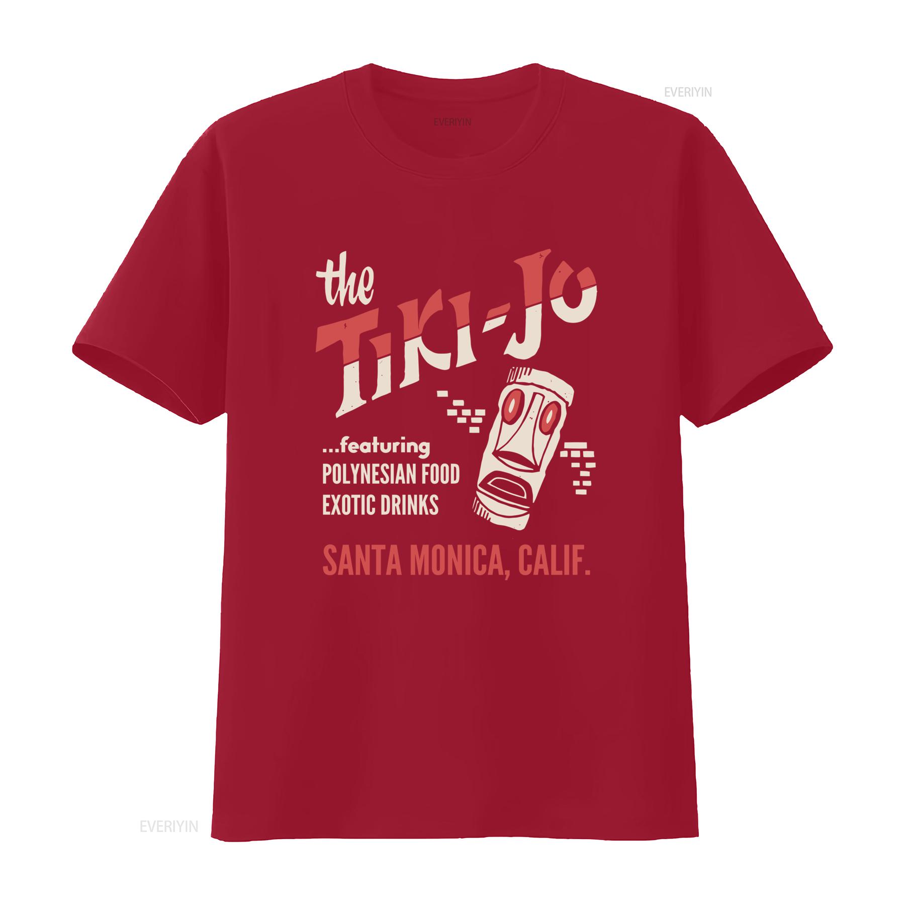 

The Tiki Jo Santa Monica California Vintage Bar T Shirt Polynesian Food Exotic Drinks Design vintage Washed graphic S