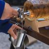 4 Stück/Set Edelstahl Taschenflasche Tasse Tragbar 30ML/70ML/150ML Weingläser mit Lederetui Outdoor Geschirr Mini Kaffee Tee Bier Tasse