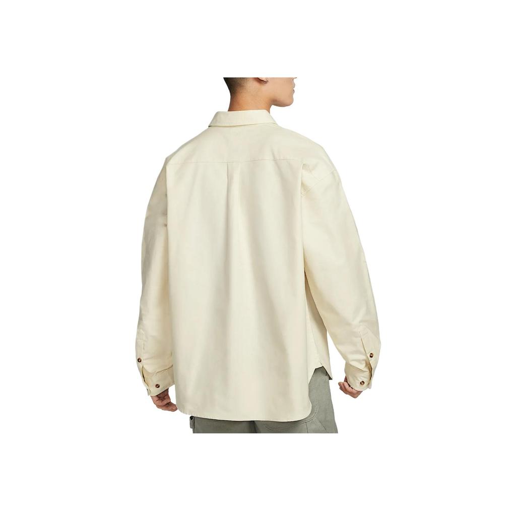 Nike Club Polo Bequemes Lässiges Langarmhemd Herrenhemden Hell-Khaki HM9591-234