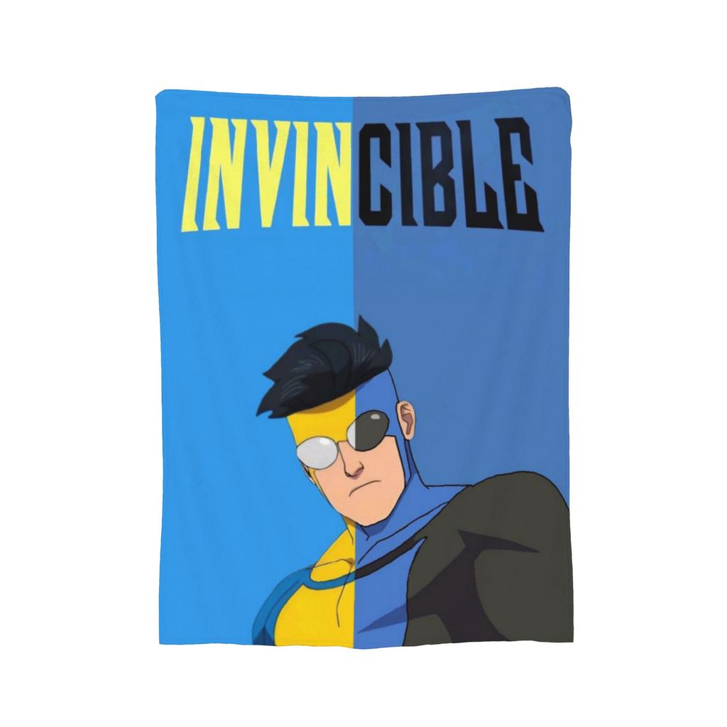 Invincible omniman amazing hero anime Blankets Super Soft Velvet Novelty Gift Throw Blanket Plush Thin Quilt