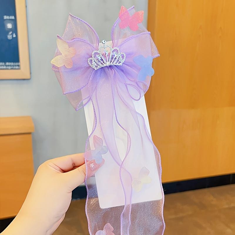 

Детские аксессуары для волос Заколки-бабочки Заколка-бант Ленты Плетеные Девочки Принцесса Милый Головной убор