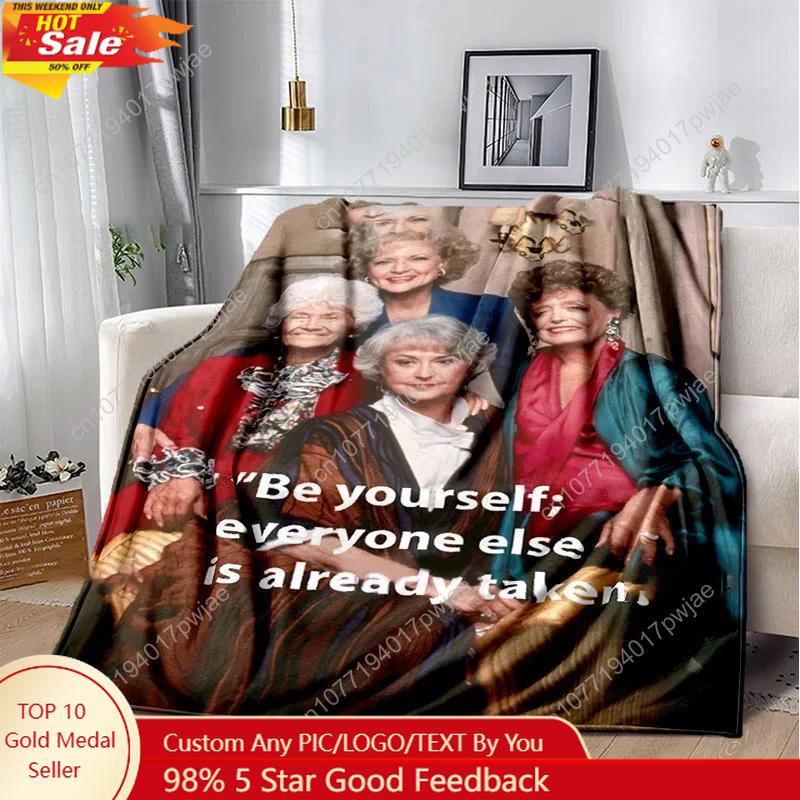 Creative Homewares Unisex Golden Classic Tv Throw Blanket Girls Friend Ship Flannel Lightweight Plush Fuzzy Cozy Soft Blankets And Throws Custom Blankets