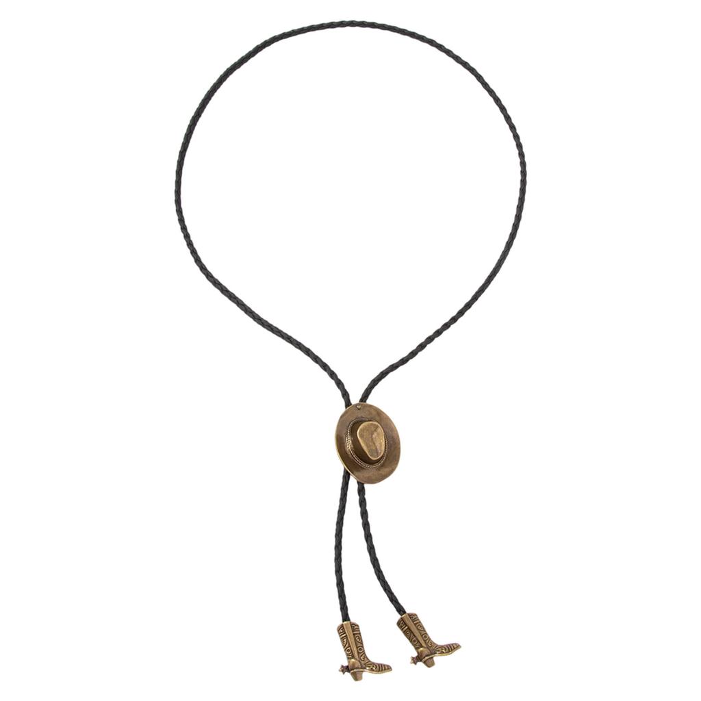 Thin Mixture Cowhand Hat Necklace With Modifiable Grip For Music Festivals And Casual Outfit Pairing