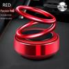 Solar-Powered Rotating Double Ring Aluminum Car Air Freshener and Interior Ornament