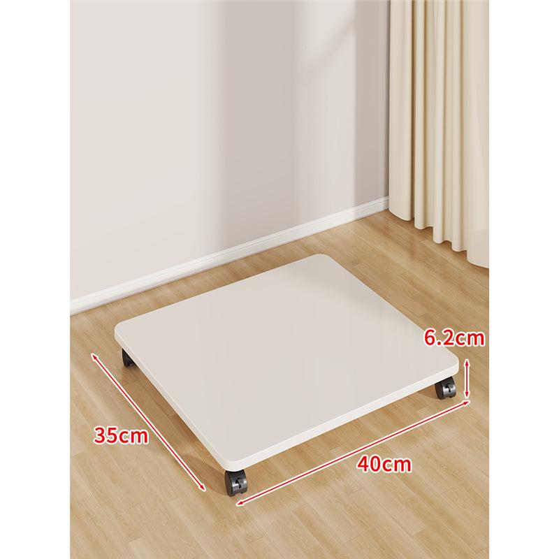 Multi-Purpose Movable Storage Tray with Casters: Floor Stand, Shelf, Bracket, and Container