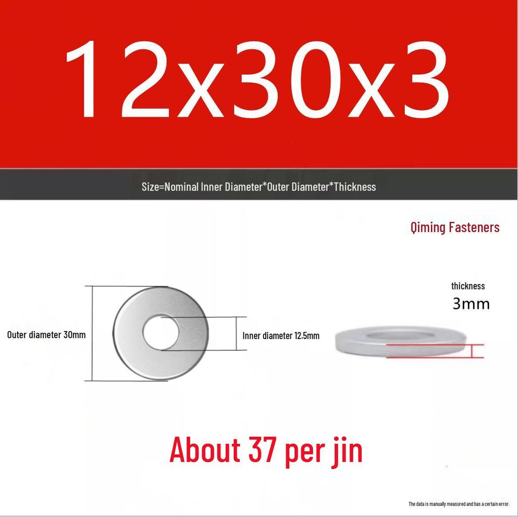 4.8 Grade Galvanized Iron Flat Washer M3-M40 Oversized Metal Screw Gasket Washer