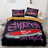 Комплект постельного белья Skateboard Full Size 3D Santa Claus полиэстеровый пододеяльник Skateboard Одеяло Cover Hip Hop Style King Twin Size