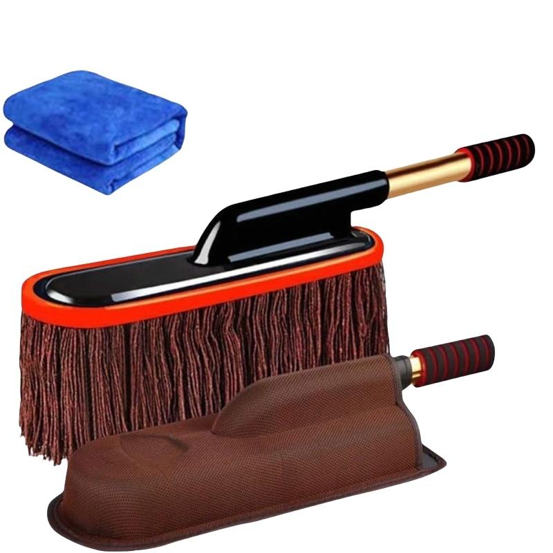 

Телескопическая автомобильная щетка для мытья полов, щетка для мытья полов, салфетка для мытья полов без царапин, нанесение воска коричневый