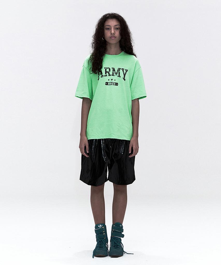 ERER [Un] Army Graffiti T-Shirt Neon Lime