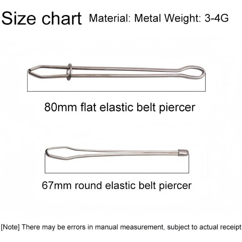 Verbessertes DIY-Seil Einfädler Clip, Schnürsenkel Einfädelwerkzeug Set, Edelstahl Nähschlaufe Dreher Haken mit Verriegelung, Einfache Seil Einfädler Clips