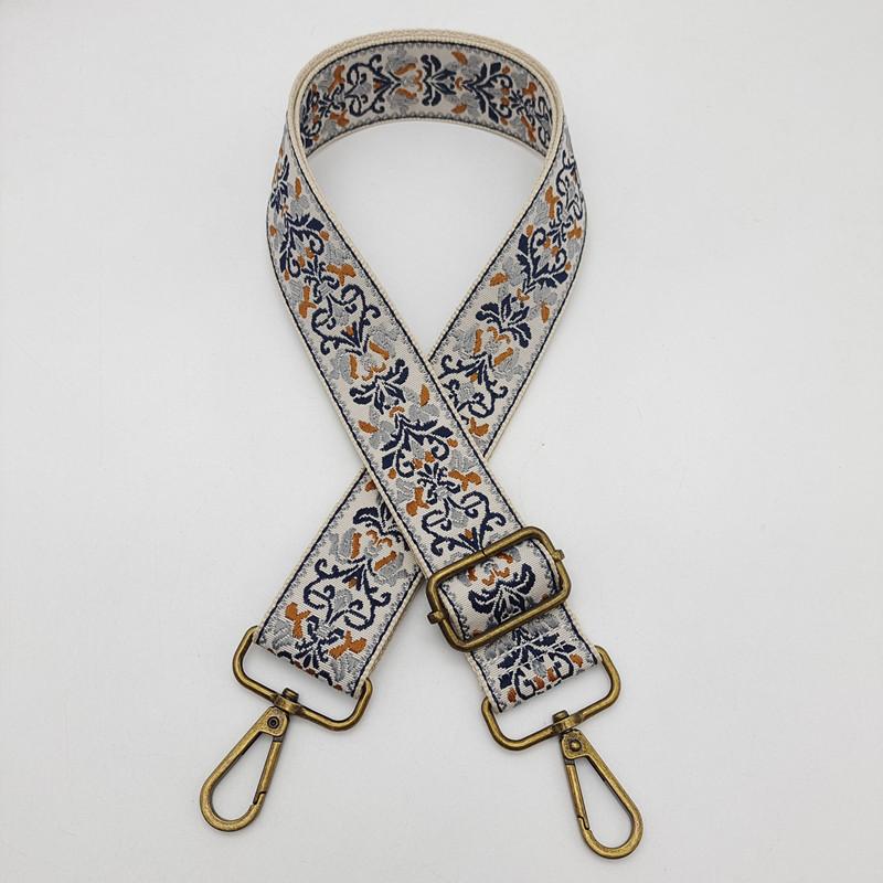 Color Ethnic Style Embroidery Bag Strap Thickened Messenger Backpack Replacement Bag Accessories Adjustment Wide Shoulder Strap