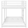Bunk Bed without Mattress White 75 x 190 cm Steel
