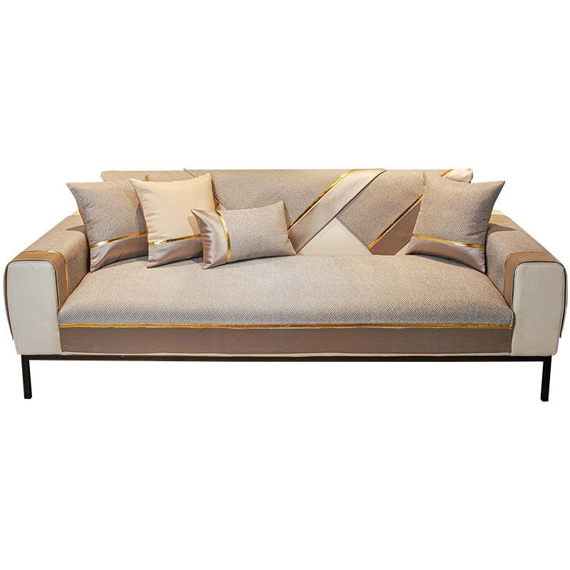 Sofa Cushion Affordable Luxury Style Four Seasons Universal Non-Slip Seat Cushions Modern High-End Sofa Cover Backrest Towel Cover Cloth