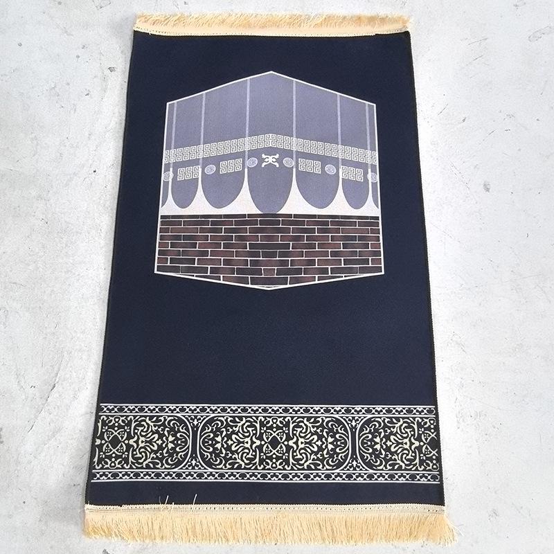 Plush Crystal Velvet Embossed Carpet for Living Room or Prayer Space