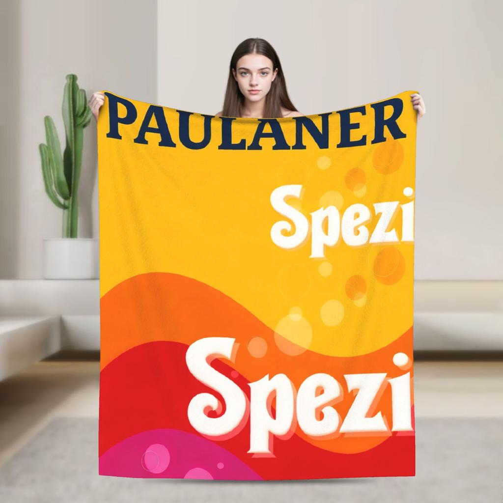 Měkká nová plyšová deka Paulaner S-spezi Pro ložnici Cestování letadlem Flanelové přehozy Přehozy na postel