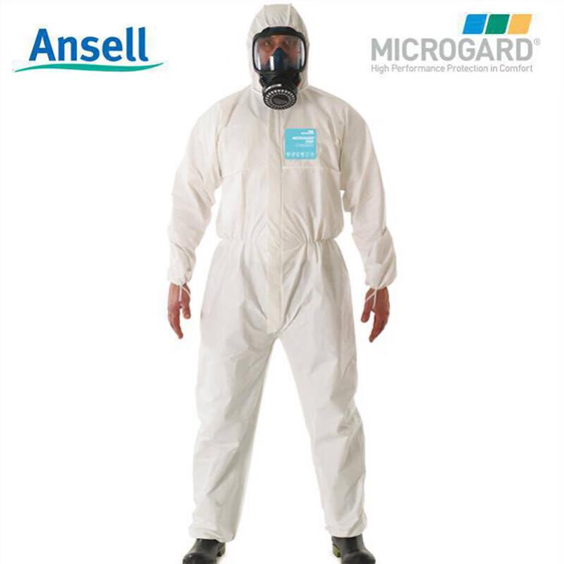 Ansell MG2000 White Disposable Protective Suit 3XL