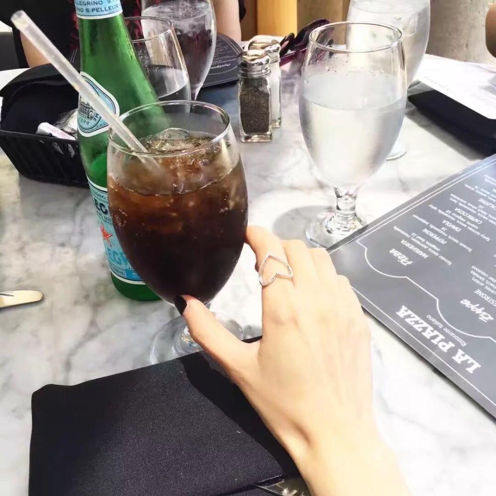 Open Ring Sweet Gift for Women Adjustable Heart Ring Full of Diamonds Trendy Jewelry