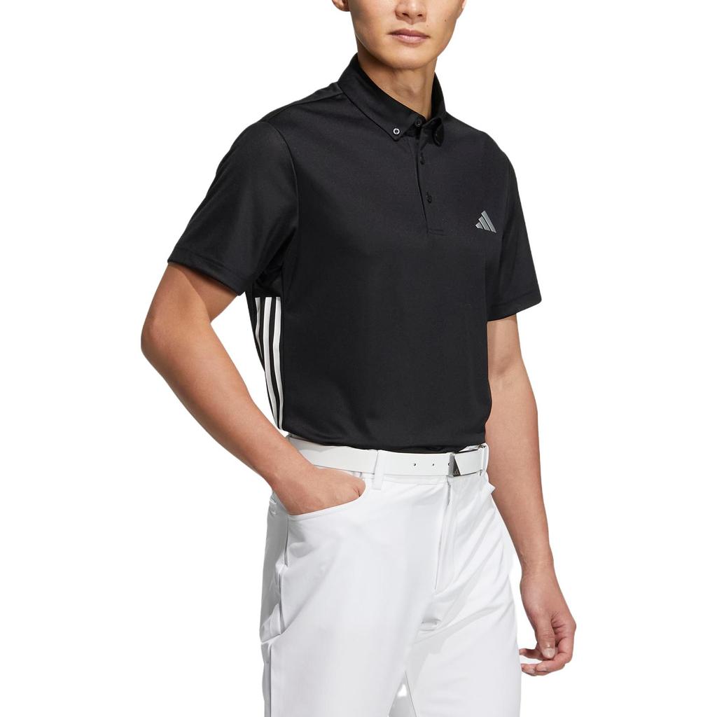 Adidas Polo Shirts Men's Black Polo Collar Thin Other HS9045
