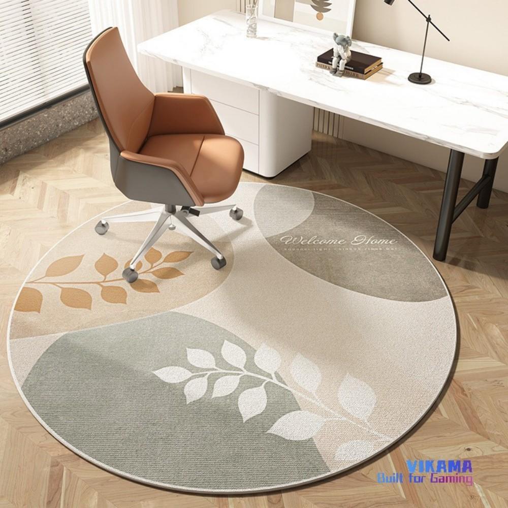 Modern Minimalist Round Rug Study Office Chair Mat Bedroom Living Room Artistic Wear Resistant Printed Rug Home Decor