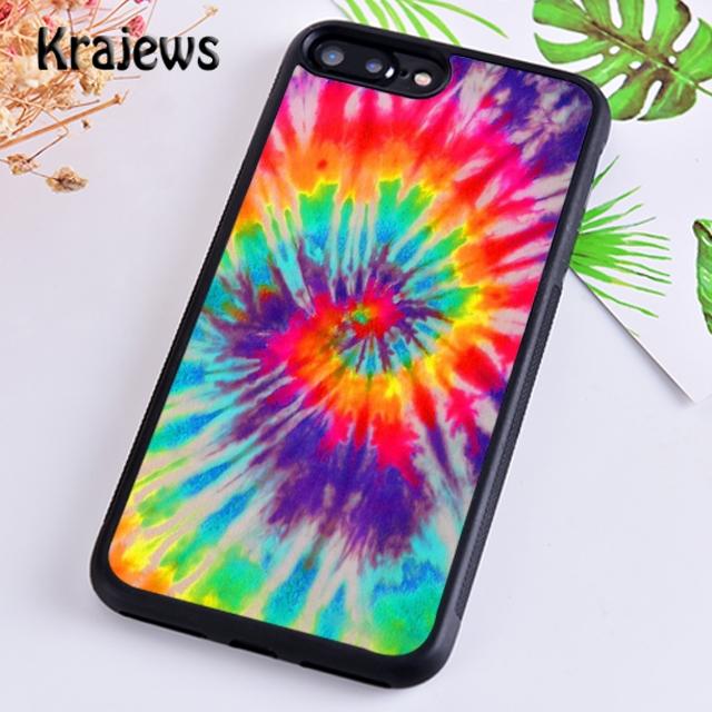 

Krajews Artsy Abstract Hipster Tie Dye Phone Case Cover For iPhone 17 Air 16 15 14 plus 12 pro max coque Fundas iPhone 11pro max