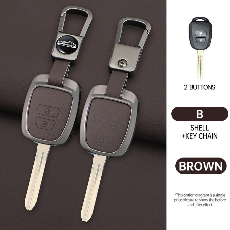 Car Key Cover Case Shell Fob Holder Accessories For Toyota Rav4 Camry Corolla Tacoma Vios Prius C Highlander