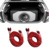 2pcs Car RCA Cable Male to Male 5m Long Universal Rubber Coated High Conductivity for Stereo System