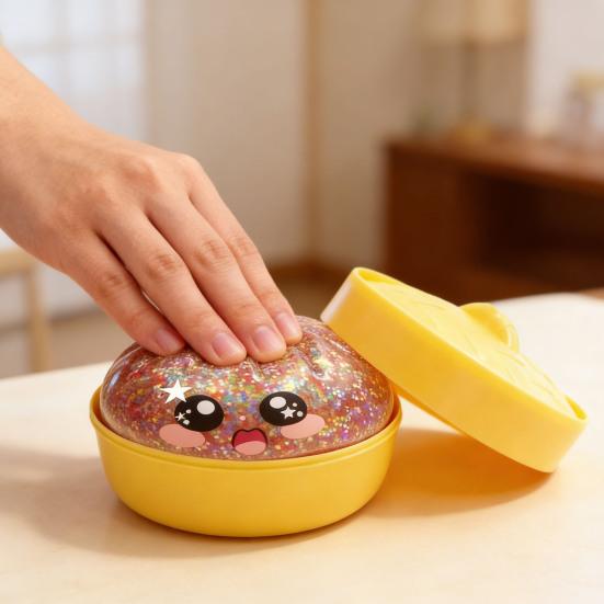 Decompression Toy Food Steamer Design Soft TPR Material Stress Relief Toy Quick Recovery Squeeze Toy