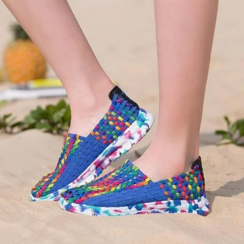 Fashion Women's Sandals Summer 2025 Sneakers Woven Shoes Sandal Womens Summer Woven Soft Sandals Casual Sport Shoes Zapatos De Mujer