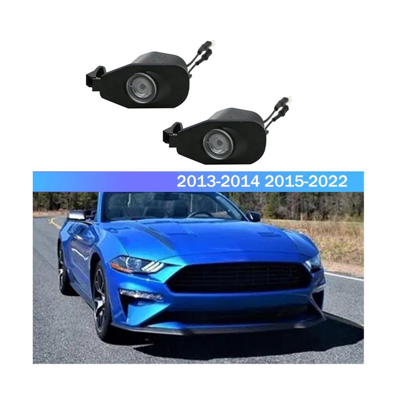 Für Ford Mustang 2013- LED Seiten-Pützlicht Laser-Rückspiegel Pützlicht Willkommens-Leuchten