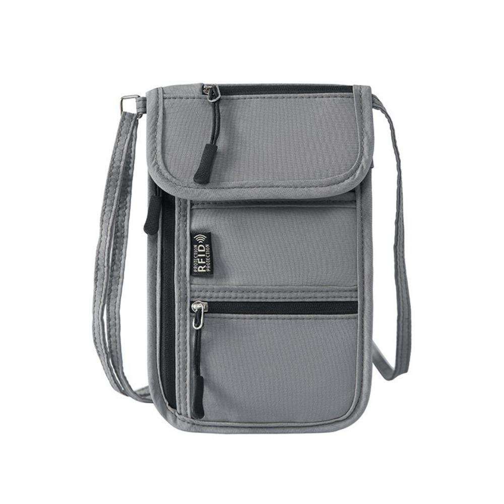 Oxford Stoff Umhänge-Handytasche RFID-Blockierung Lanyard Reisepass-Tasche Reisegebrauch