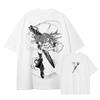 Anime Gachiakuta T Shirt Manga Cartoon Jabber Rudo Enjin Vintage Washed Tops Tees Harajuku Short Sleeve Battle Anime Clothing