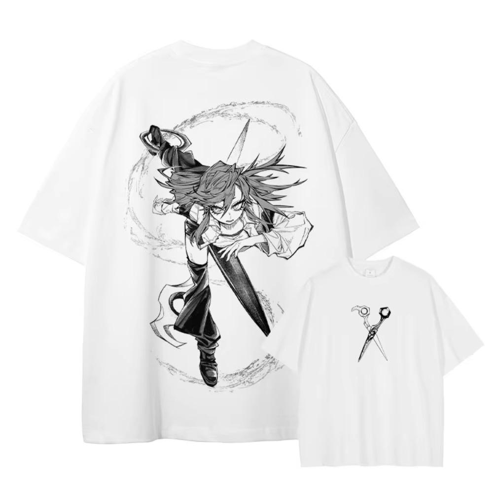 Anime Gachiakuta T Shirt Manga Cartoon Jabber Rudo Enjin Vintage Washed Tops Tees Harajuku Short Sleeve Battle Anime Clothing