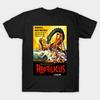 Men Black Print T-shirt Reptilicus No-Cut Transfer Paper Print Cotton Tshirt