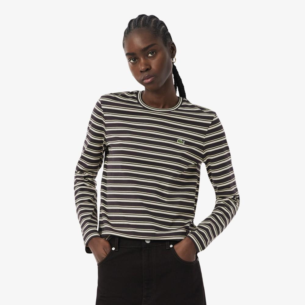 Lacoste Women's Multi-Stripe Long-Sleeve T-Shirt TF7573-56G4BV