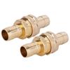 2Pcs G3 4 Aluminum Alloy Hose Repair Connector Water Hose End Mender with Clamp for Garden