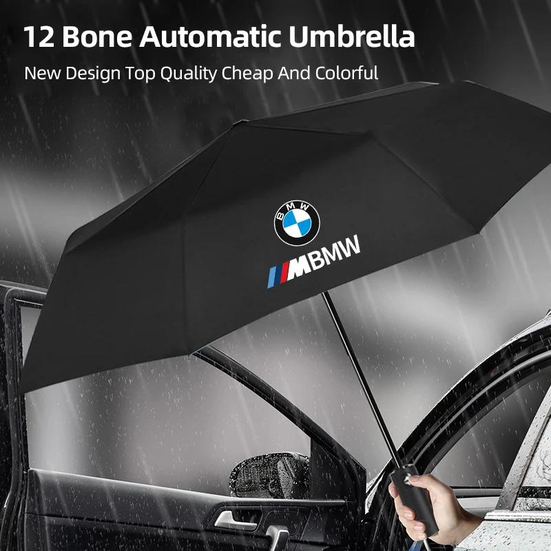 Car Sticker Hot 2025 Car Fully Automatic Folding Umbrella Sunshade Accessories For BMW 1 2 3 4 5 7 Series X1 X2 X3 X4 X5 X6 X7 M