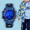 Armbanduhr Jungen Digitaluhr Jungen Sportuhr Outdoor Multifunktional 50m Wasserdicht Alarm Datum Tagesanzeige Dualzeit LED Analoganzeige Kinder
