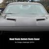 Carbon Fiber Engine Hood Air Vent Intlet Cover Trim for Dodge Challenger 2015+