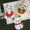 Christmas Elk Bells Gypsum Silicone Molds Storage Box Mold for Making Succulent Plant Pot Flower Pot Candle Holder