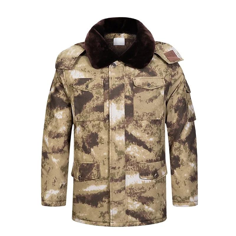 Men Winter Warm Thick Windproof Parkas Jackets Coat Men Casual Parkas Hooded Cotton Coat